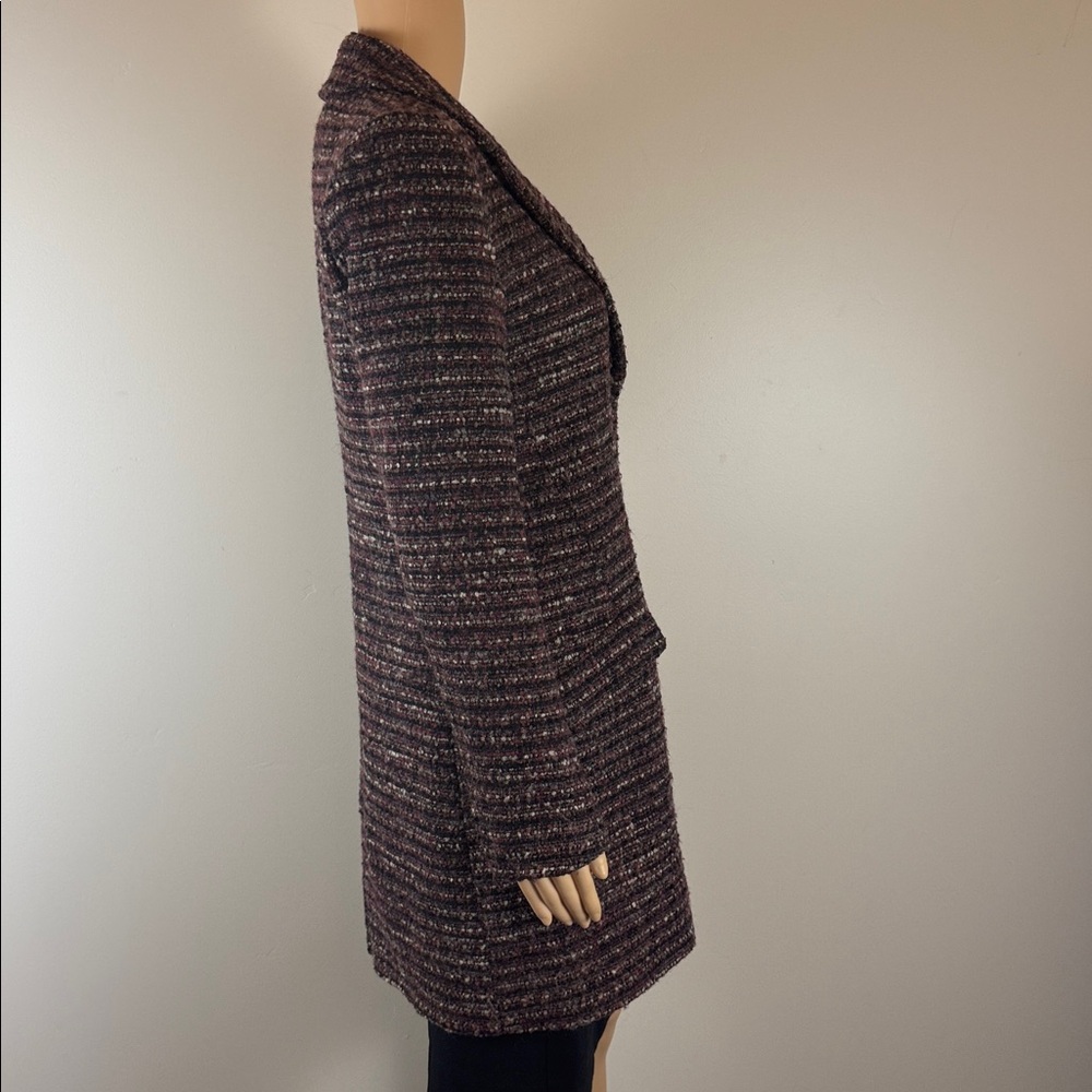 L'Agence Brown Tweed Bouvier Coat - Picture 3 of 7